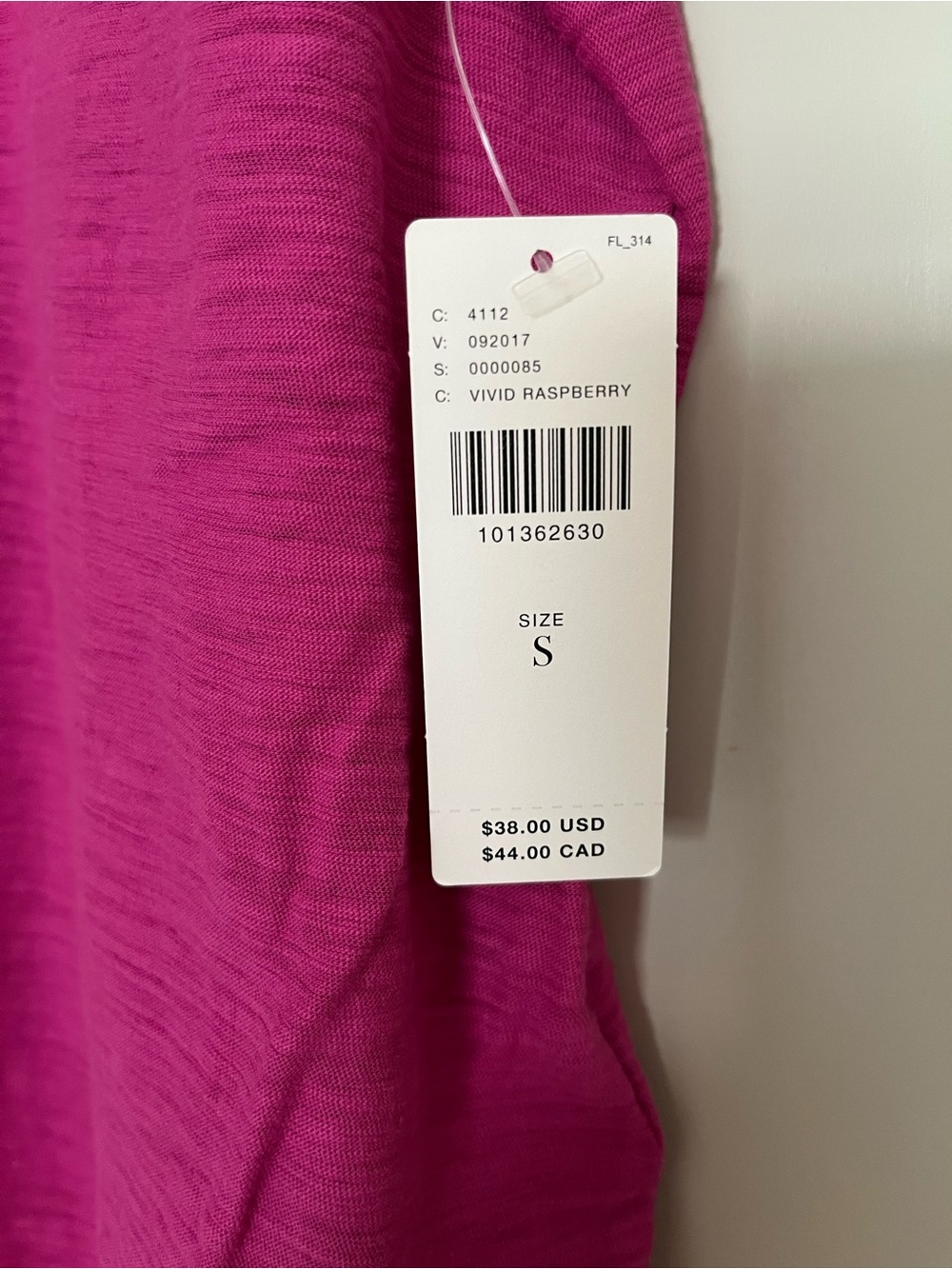 Pilcro Anthropologie Short Sleeve Crewneck Tee in Bright Magenta - Picture 2 of 4
